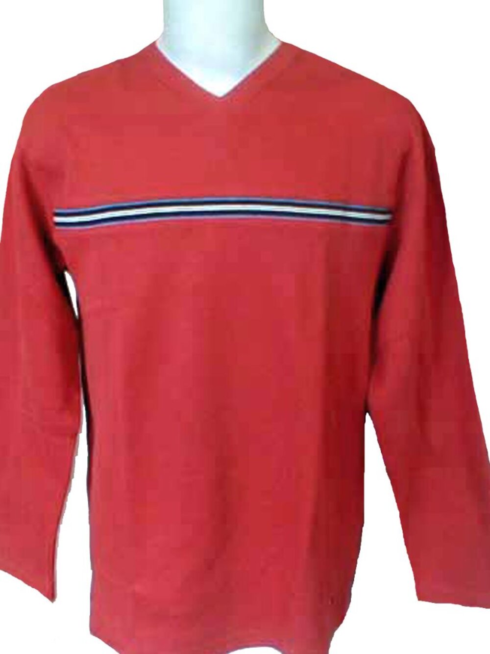 NEW Vintage Tommy Hilfiger Hoodie Sweatshirt! XL Red With Navy White Blue Stripe